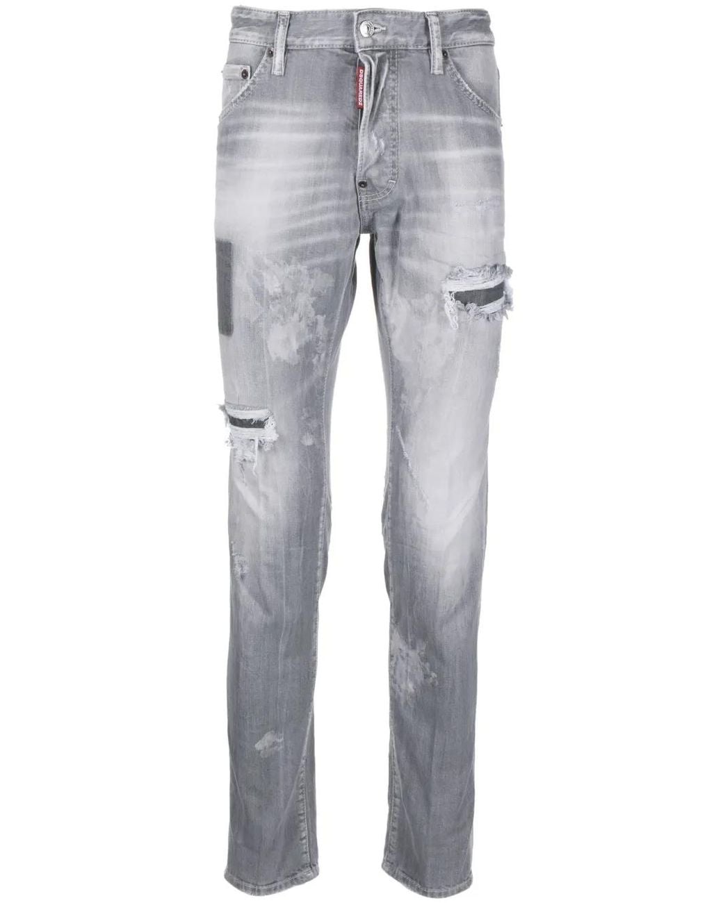 DSquared² Straight Jeans in het Gray voor heren