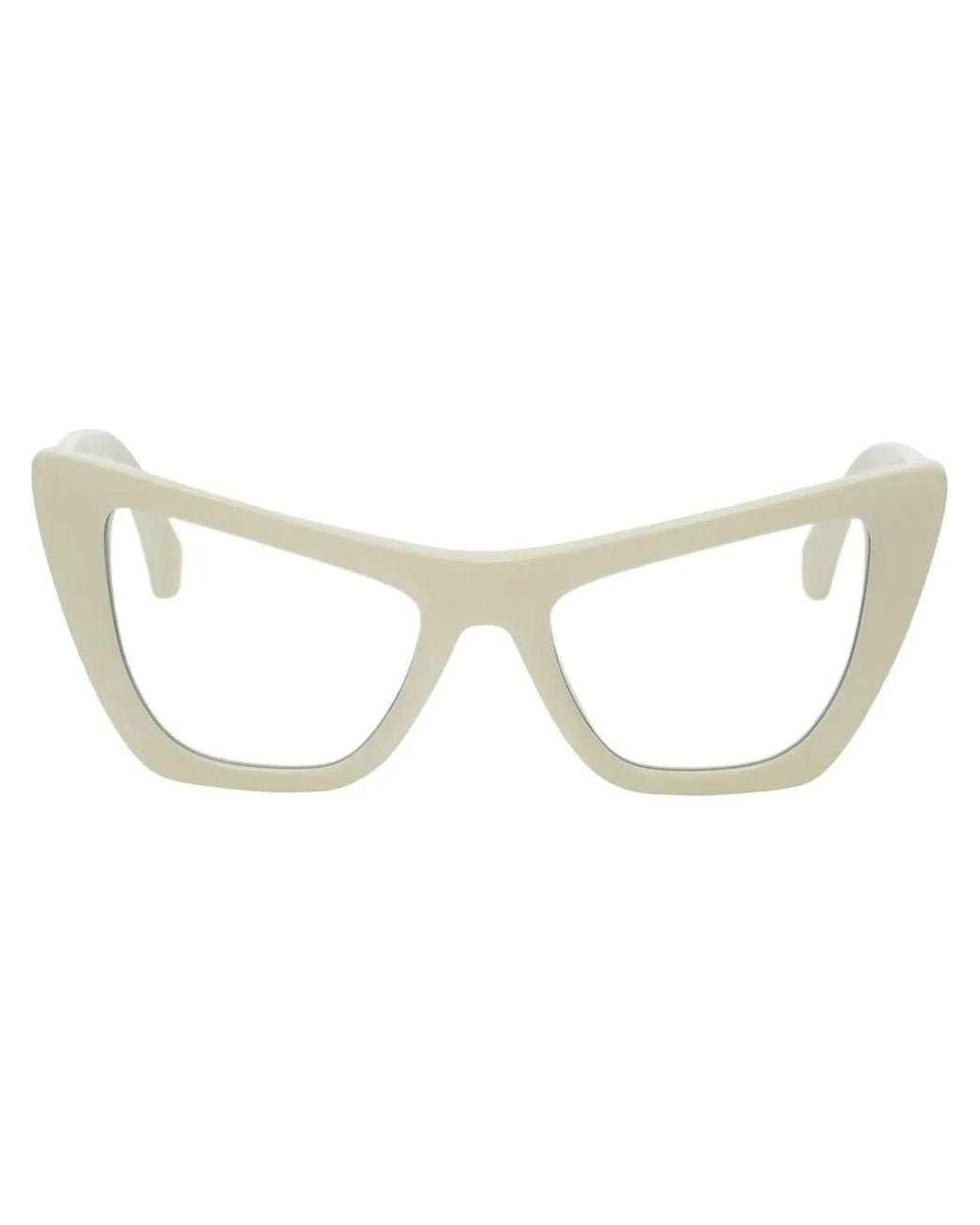 Off-White c/o Virgil Abloh Natural Cat-Eye Frame Sunglasses