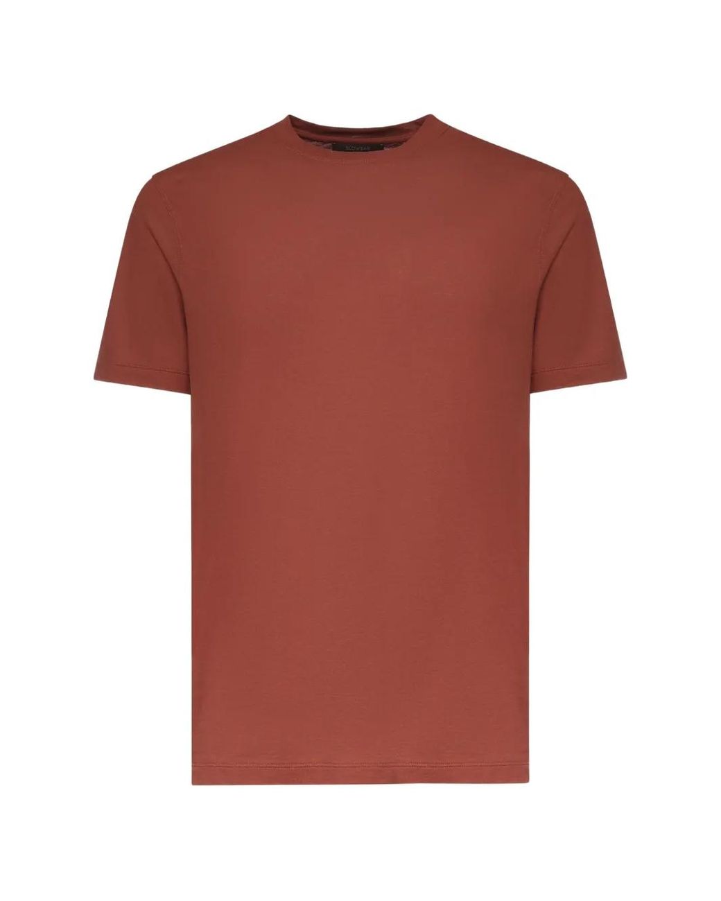 Zanone Red Crew-Neck T-Shirt for men