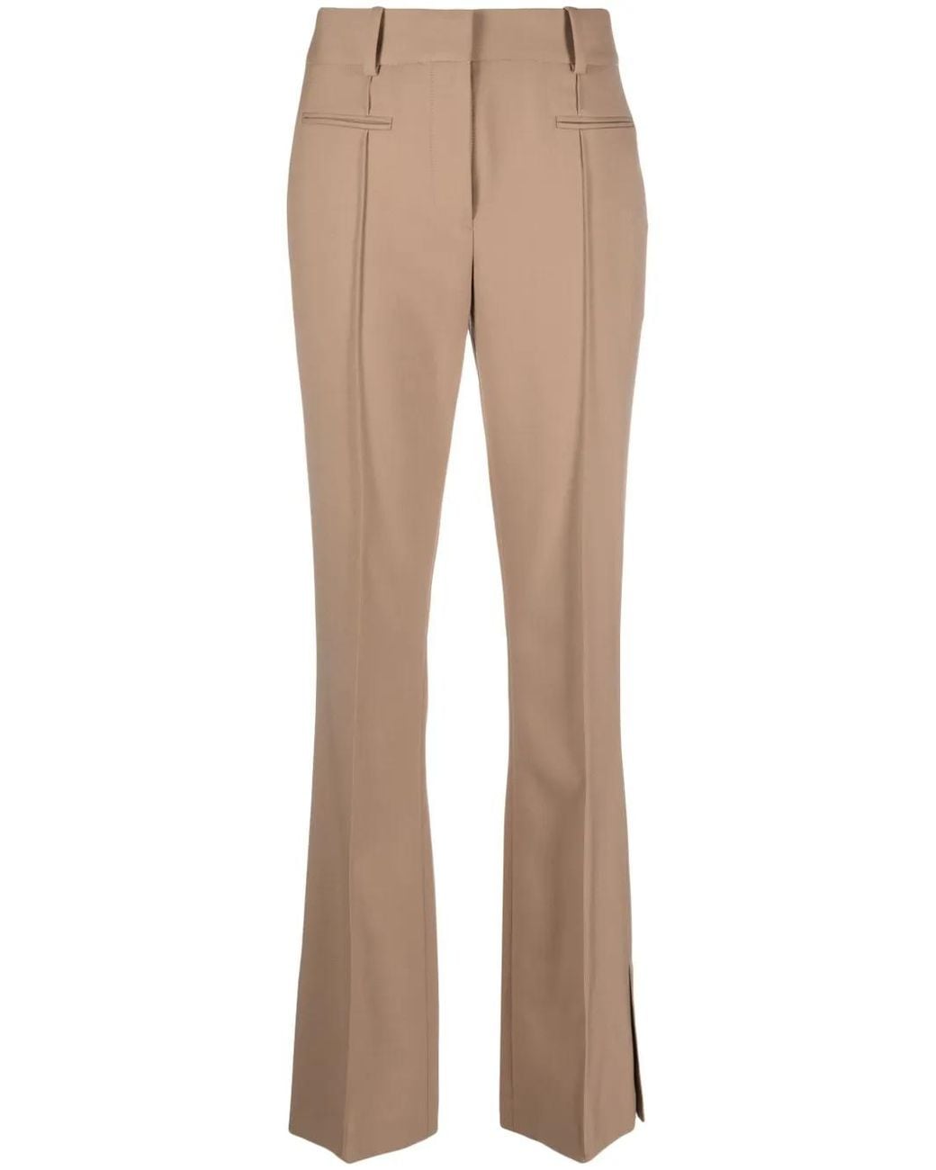 Pantalones De Vestir Acampanados Helmut Lang de color Natural