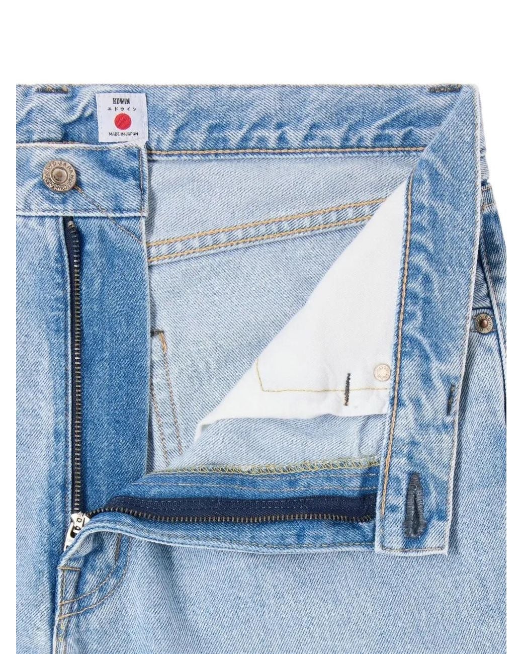 Jeans Con Zip di Edwin in Blue da Uomo