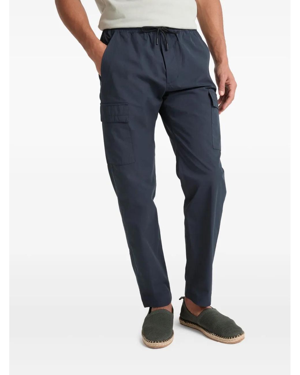 Yves Salomon Blue Cargo Trousers for men