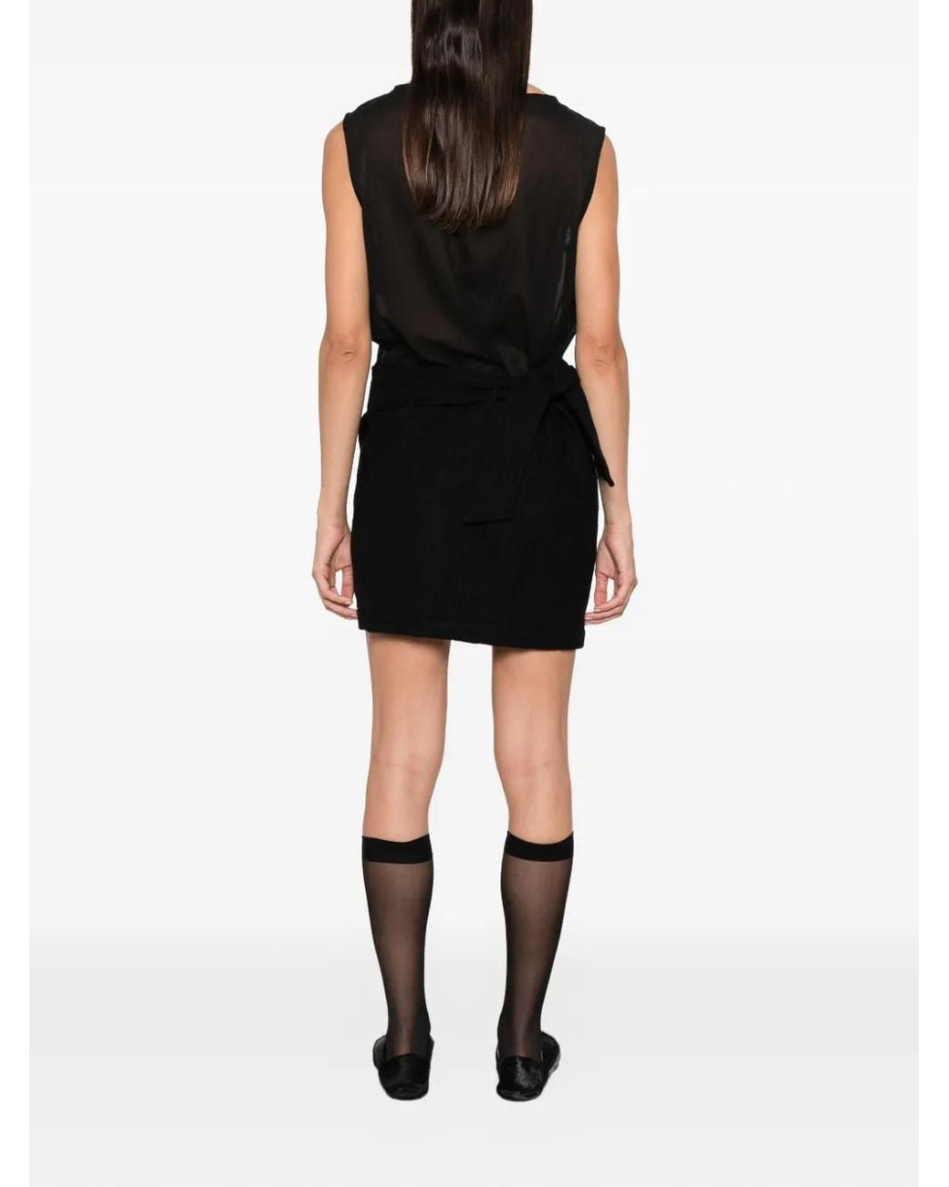 Our Legacy Black Twisted Mini Dress
