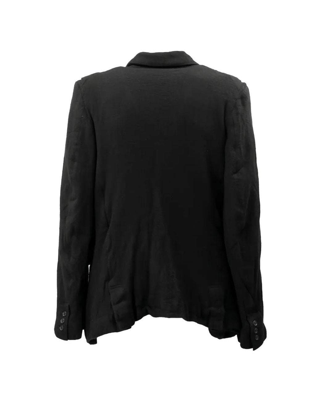 COMME DES GARÇON BLACK Black Distorted Layered Jacket