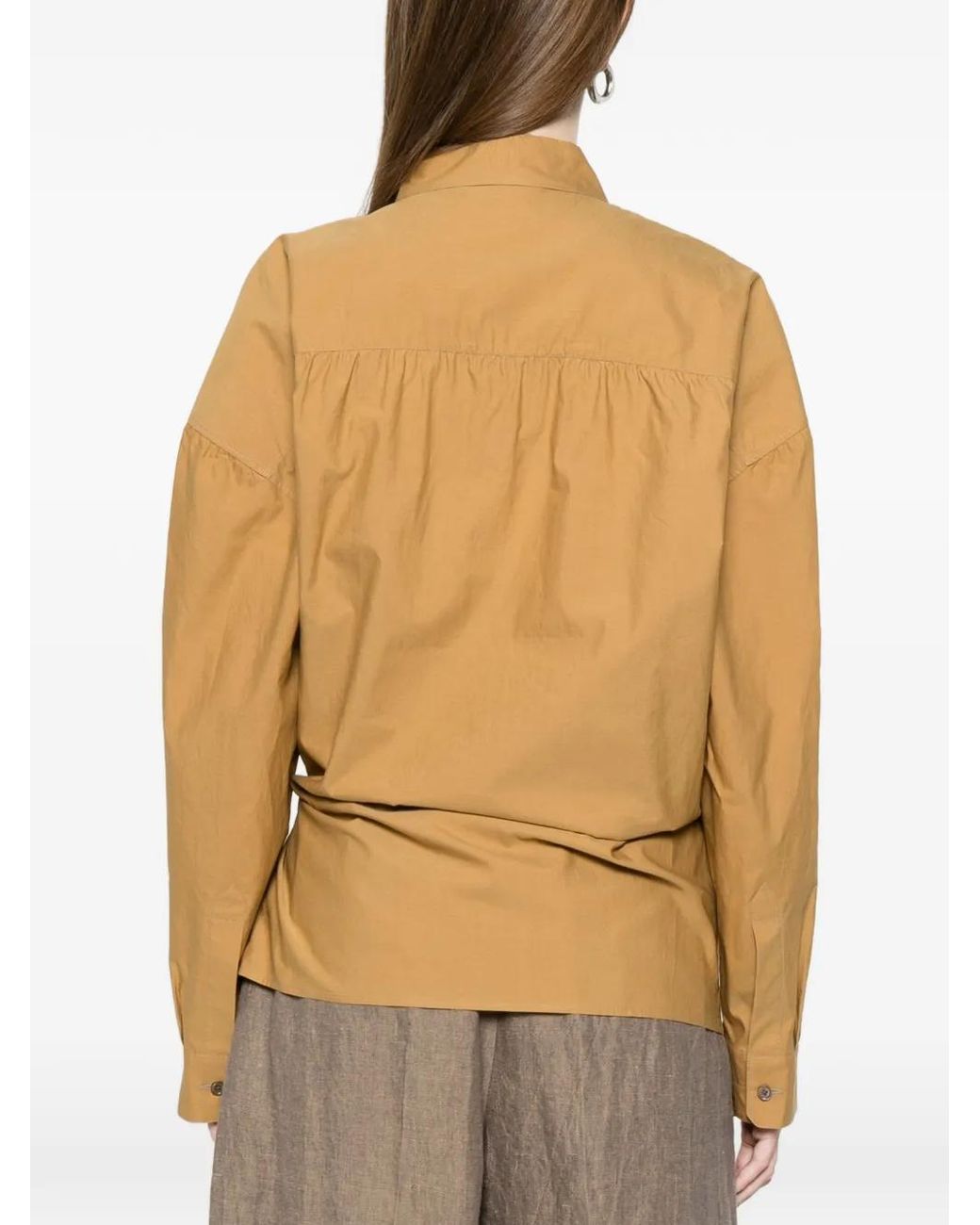 Lemaire Natural Straight Collar Twisted Shirt