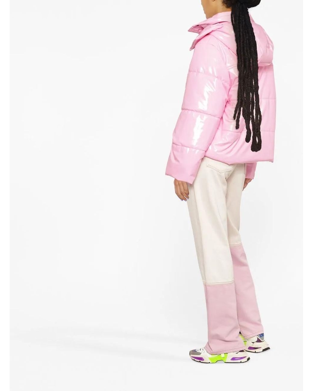 MSGM Gewatteerd Donsjack in het Pink