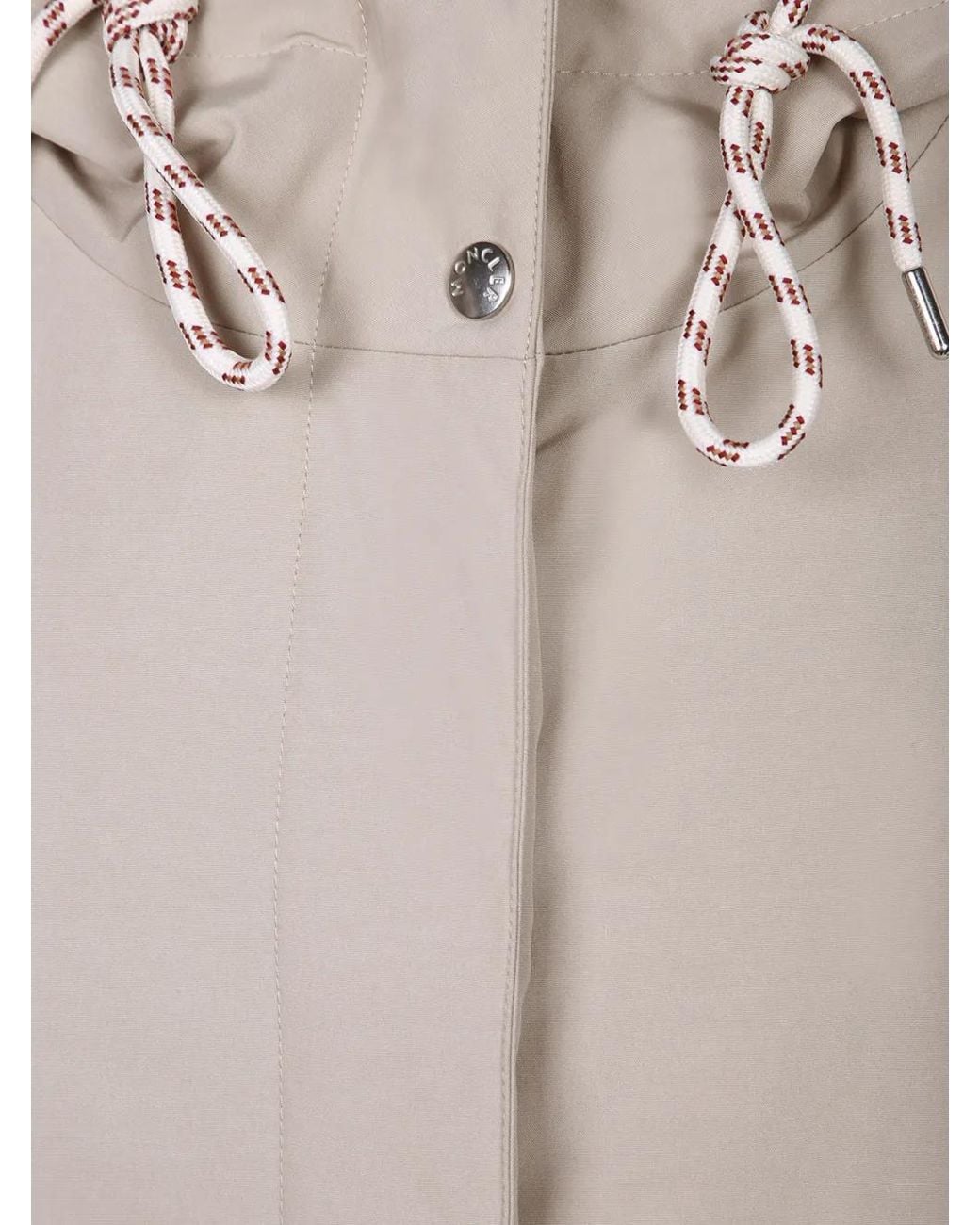 Moncler Natural Eucalyptus Hooded Short Down Jacket