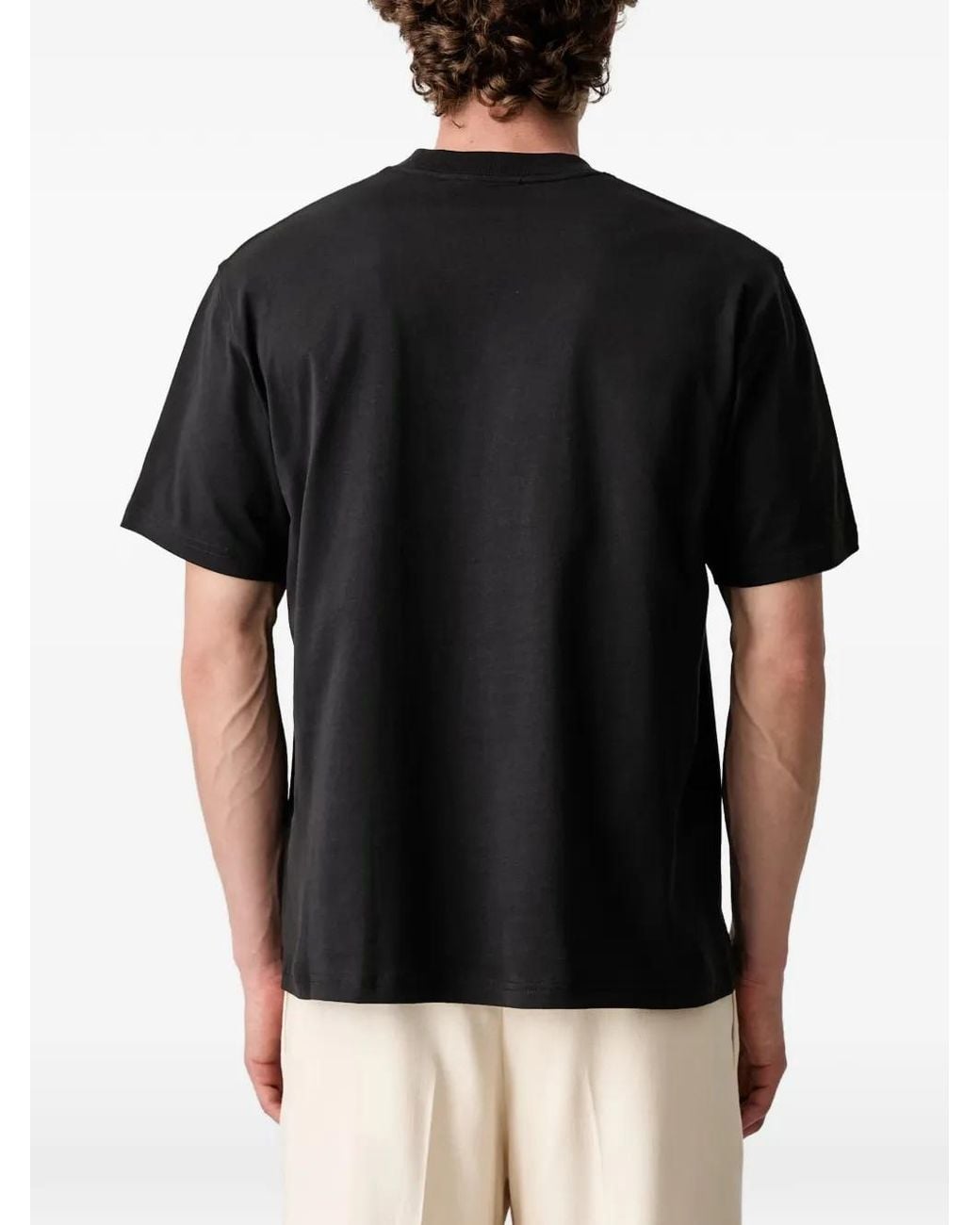 Barbour Black Graphic-Print T-Shirt for men