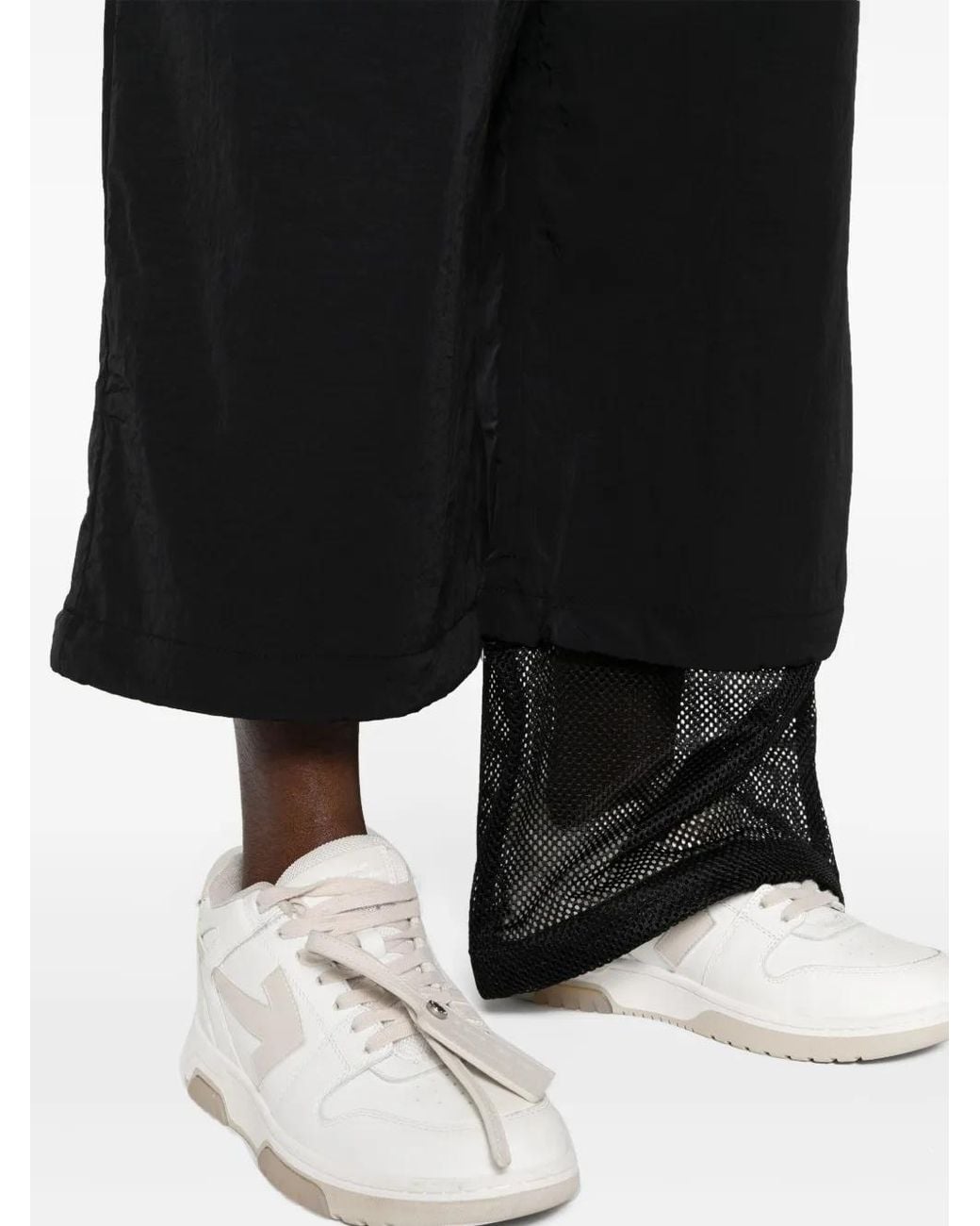 Off-White c/o Virgil Abloh Black Crispy Wide Mesh Trousers For