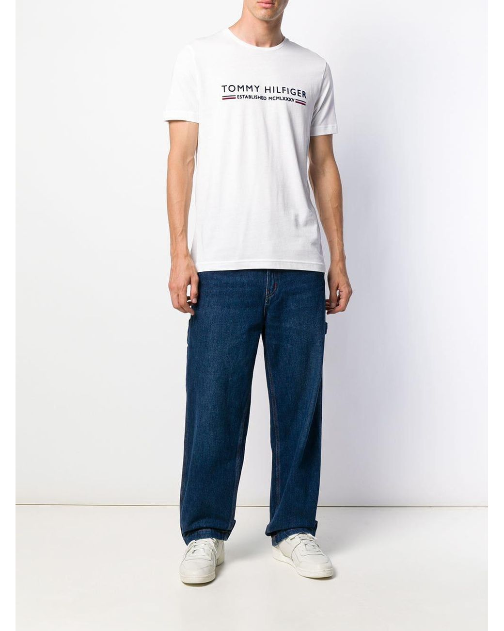 Tommy Hilfiger Cotton Mcmlxxxv T-shirt in White for Men | Lyst