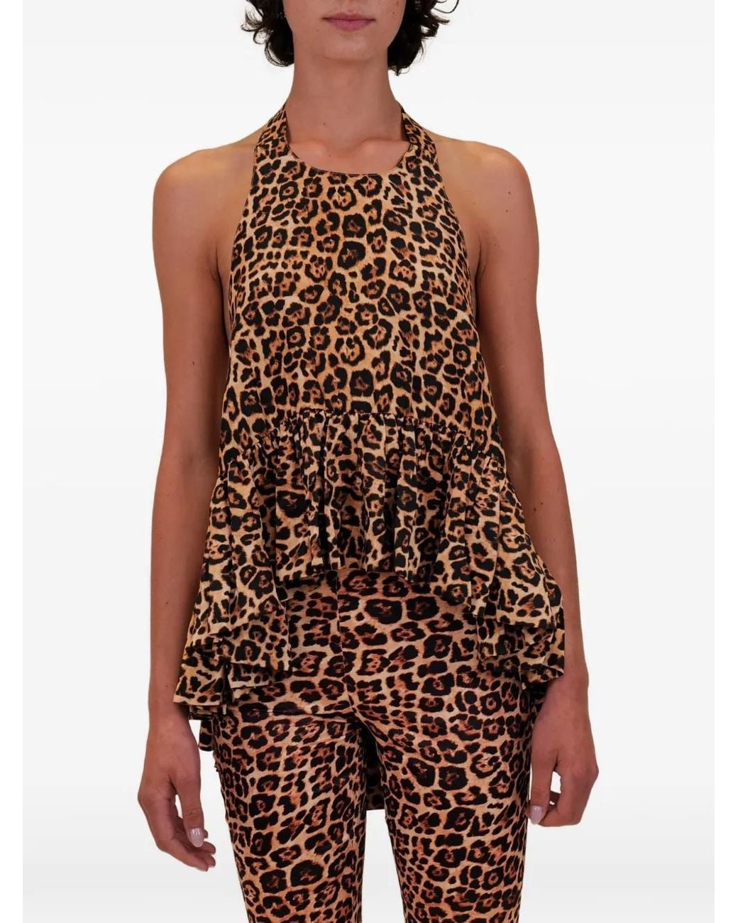 Azeeza Brown Winston Silk Top