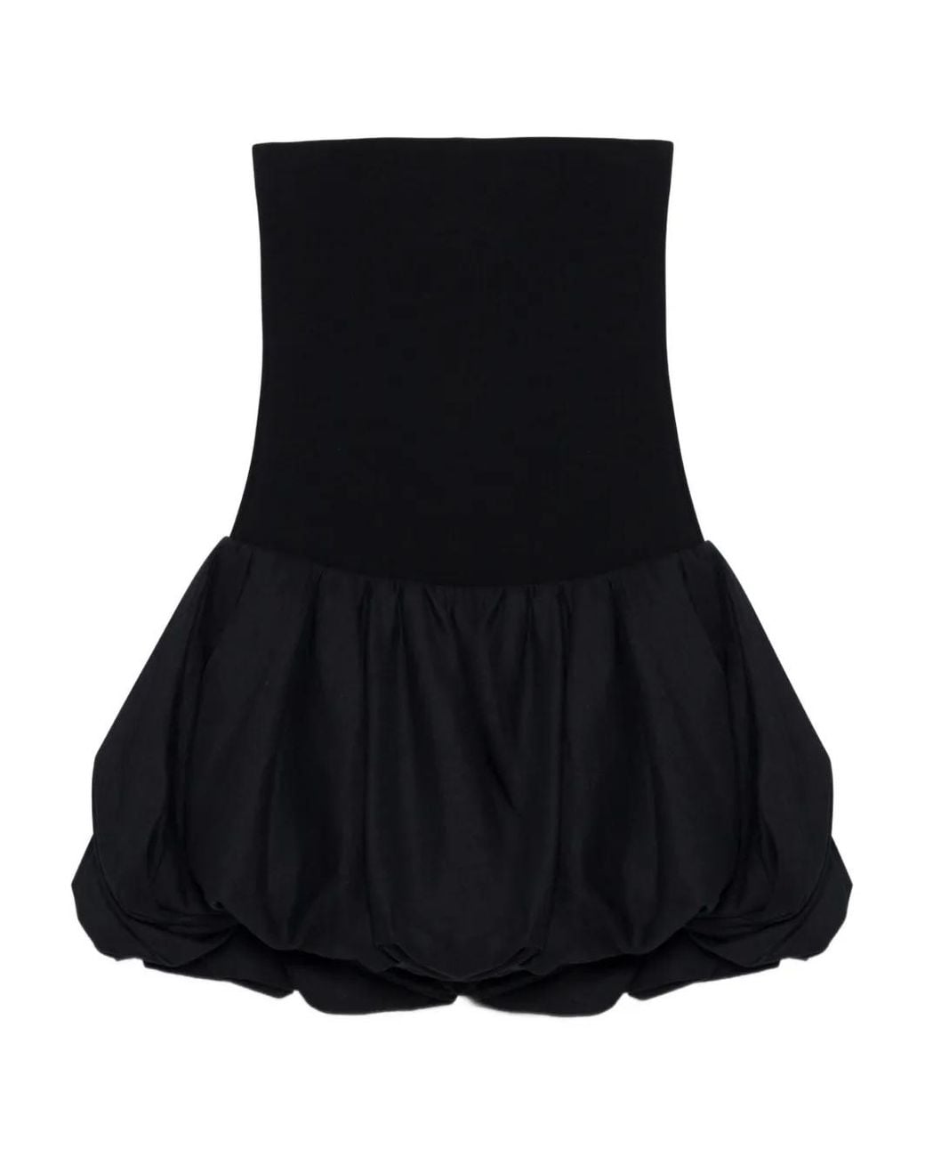 Jonathan Simkhai Pollie Strapless Mini Bubble Dress in Black | Lyst