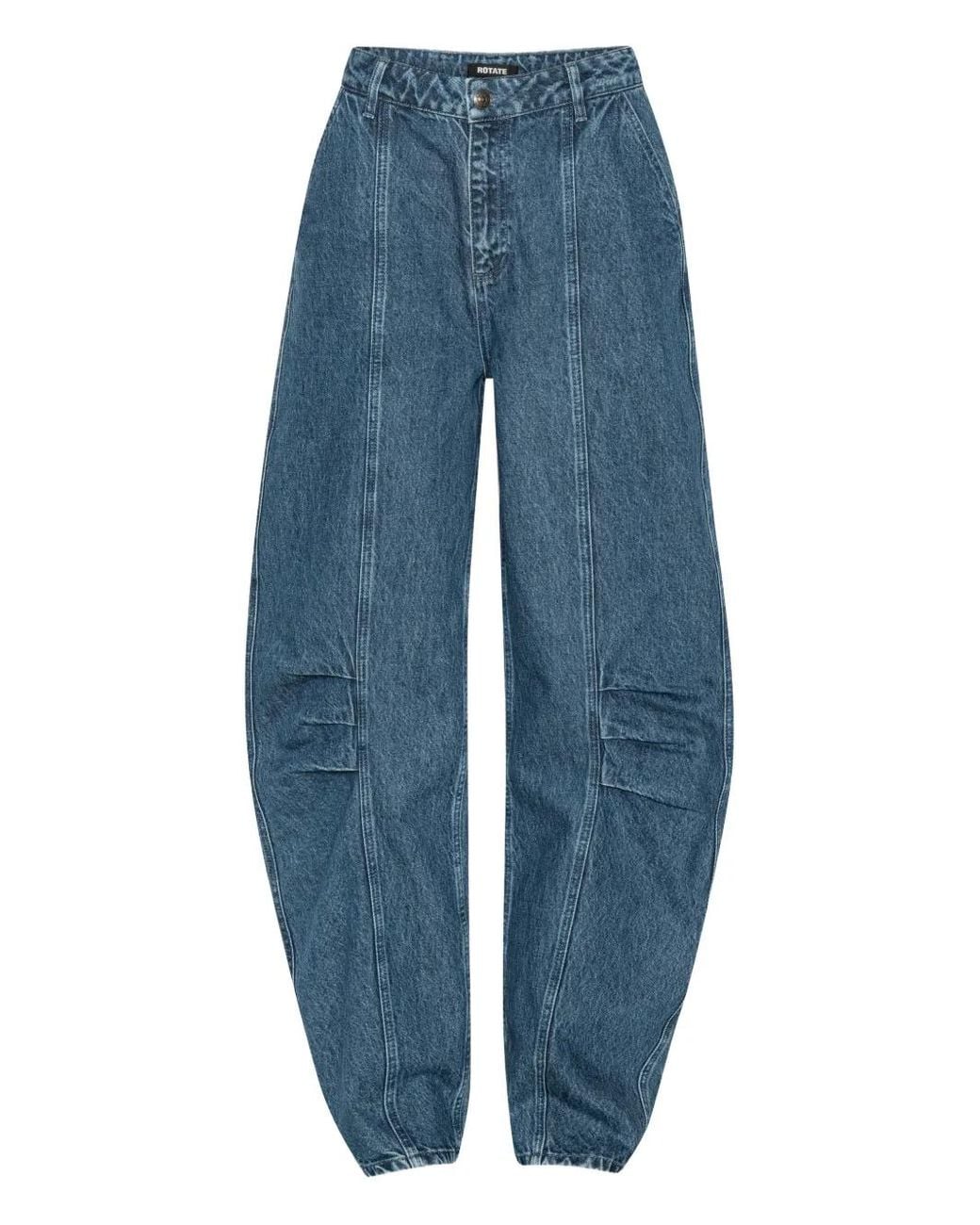 ROTATE BIRGER CHRISTENSEN Blue Denim Cargo Trousers