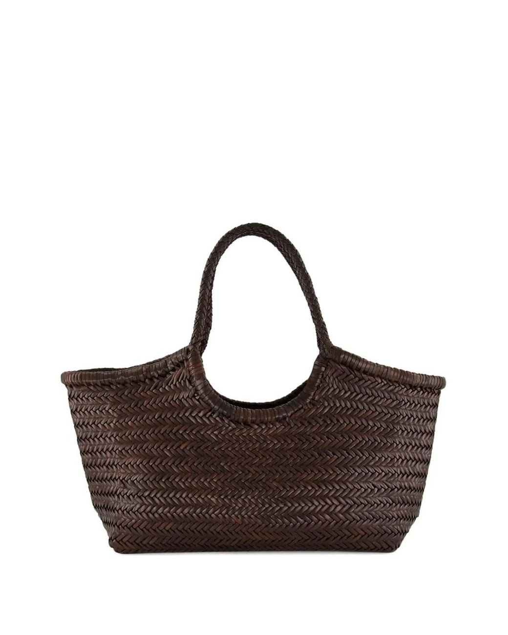 Dragon Diffusion Herringbone Leather Tote Bag in Brown | Lyst UK