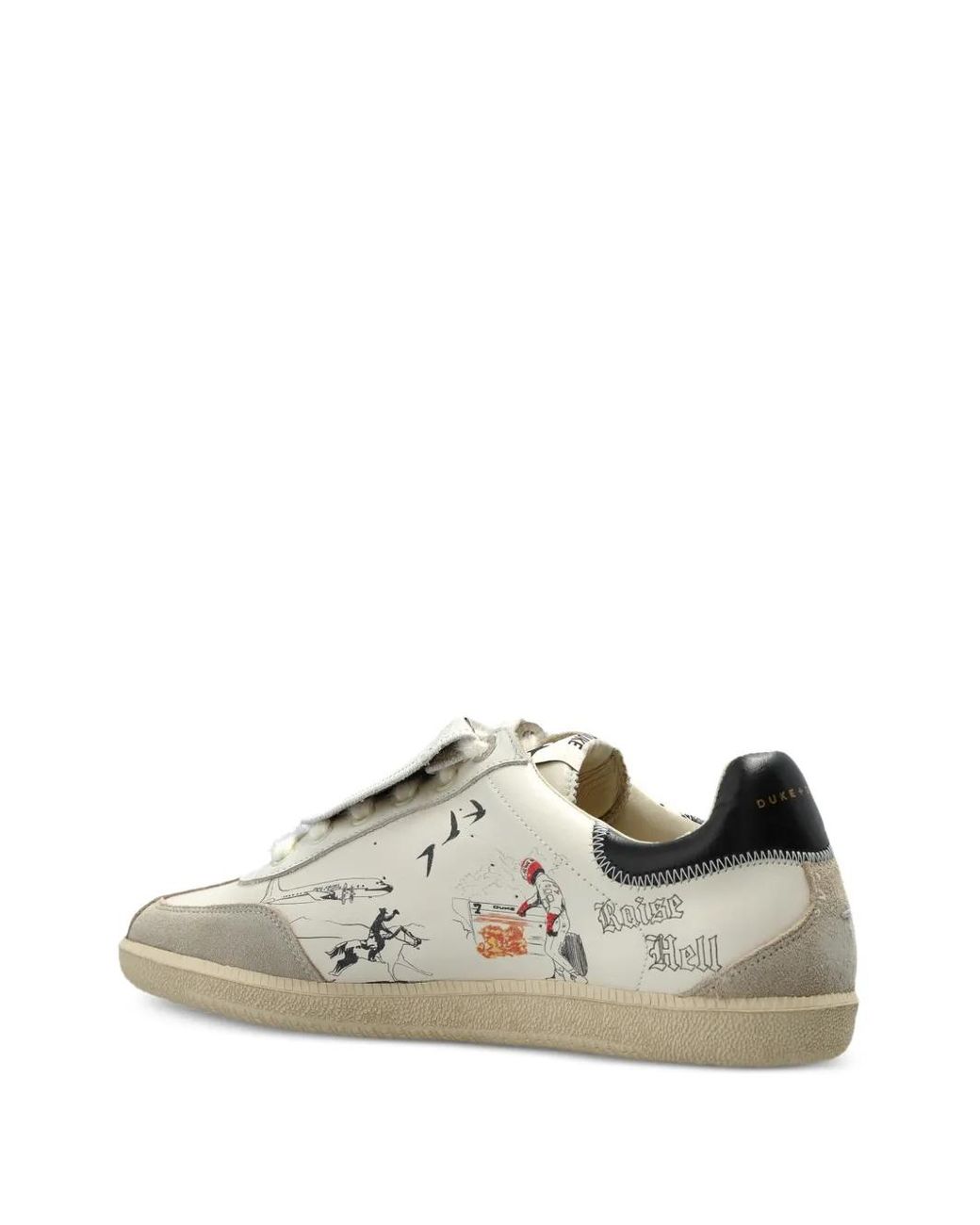 Duke & Dexter White Plus Duke Dr4 Sneakers for men