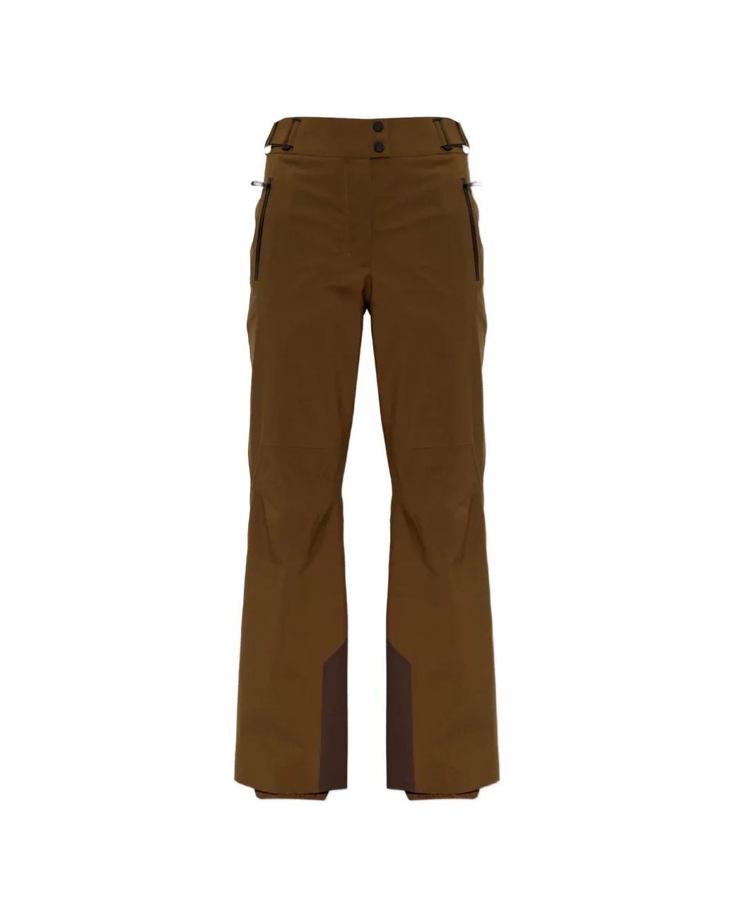 Moncler Brown Skihose Mit Logo-Patch
