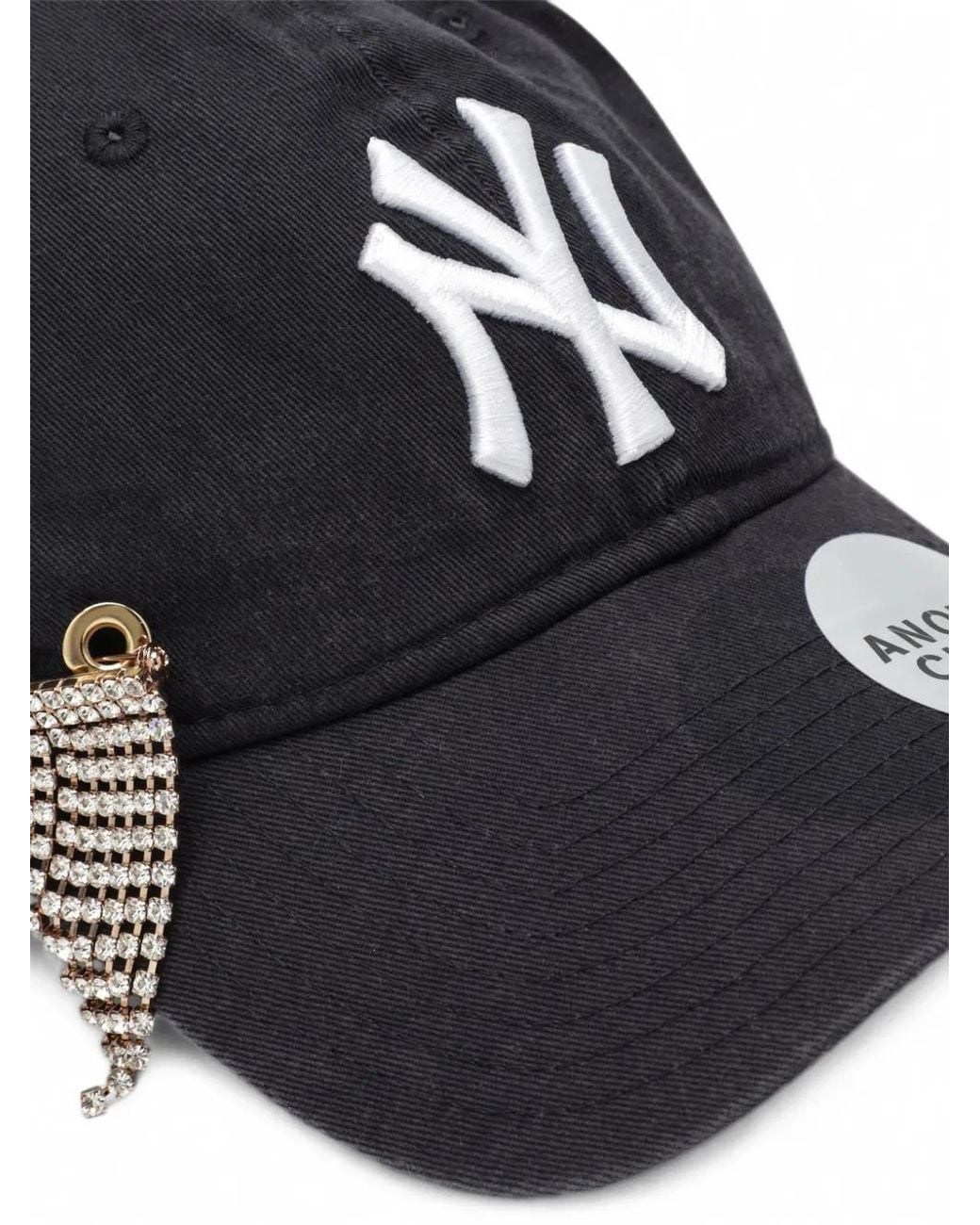 ANOTHER CHANCE Blue Embellished Logo-Embroidered Cap for men