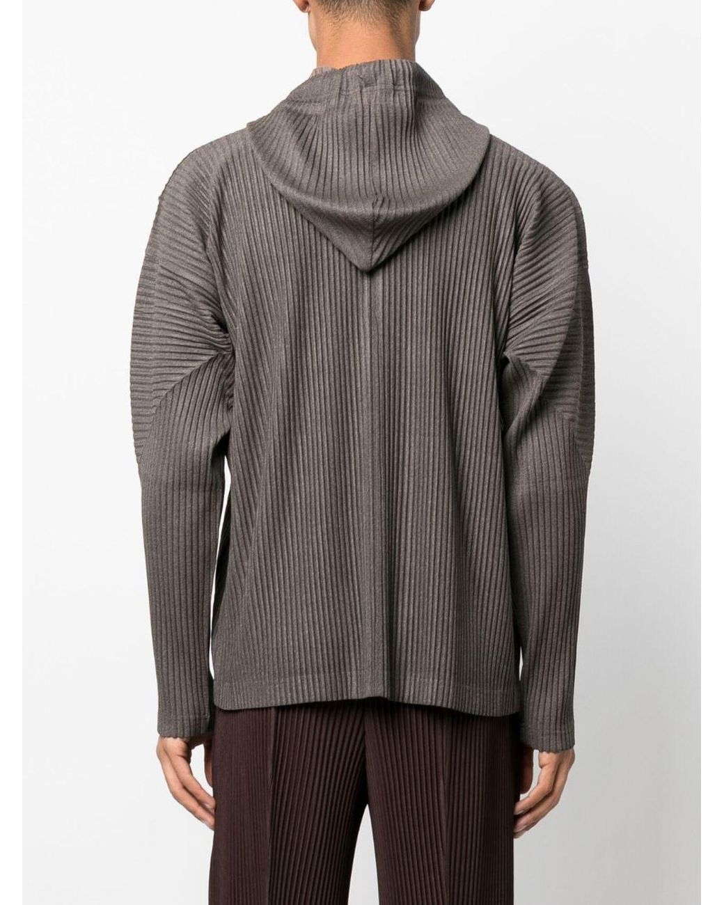 Issey Miyake Zip-Up Plissé Hoodie RARE Homme Plissé Issey Miyake Zipped Hoodie In Black Medium