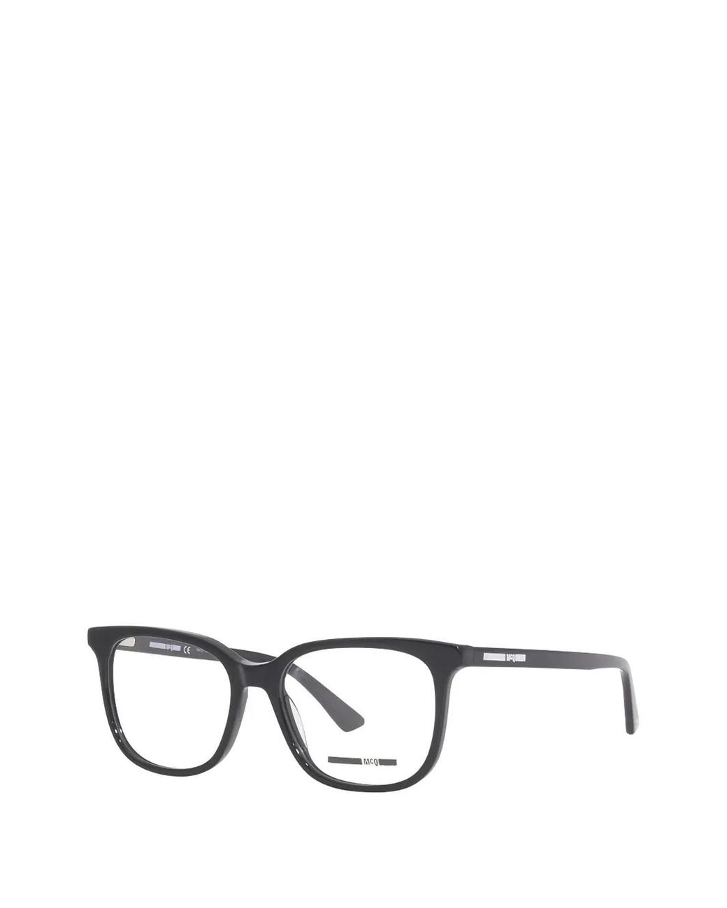 McQueen Black Square-Frame Glasses