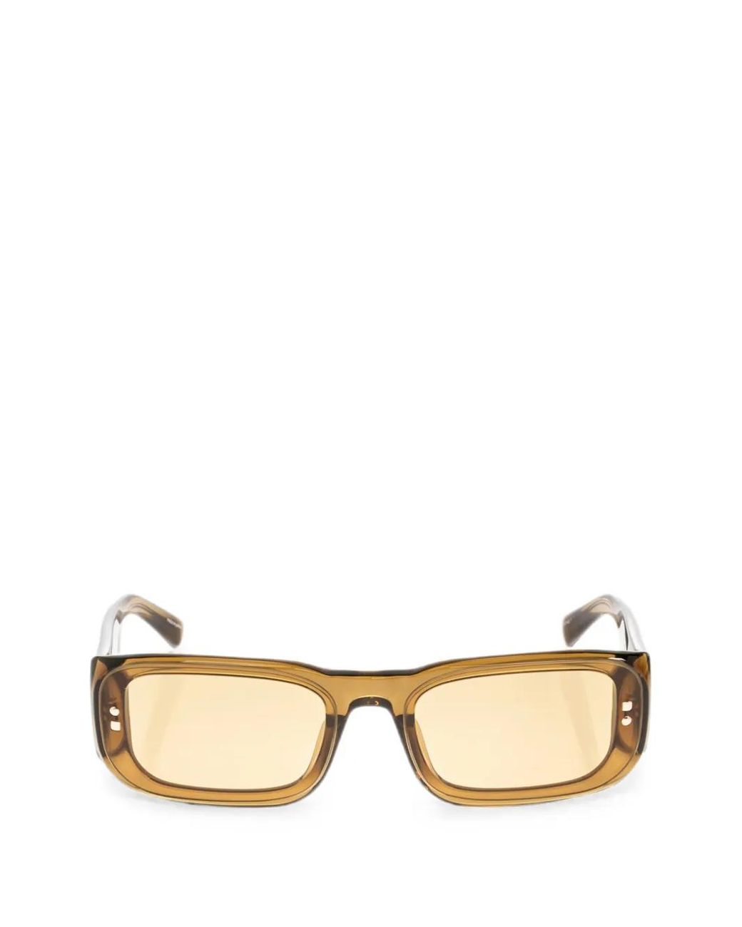 Jacquemus Natural Geometric Rectangular Sunglasses