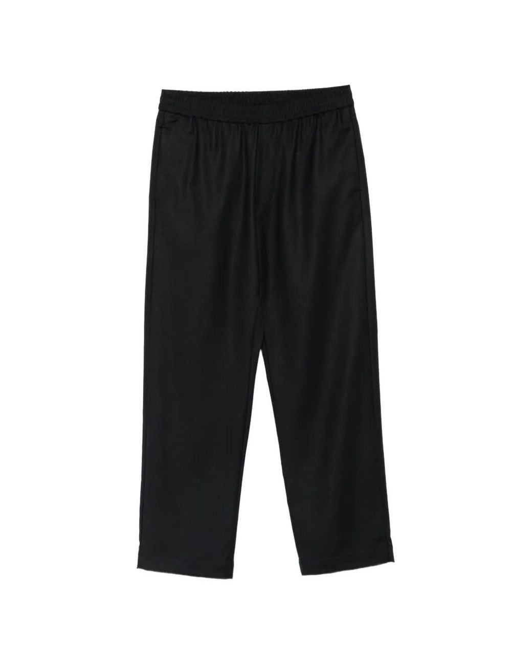 Barena Black Pantalon Alfonso À Taille Élastiquée