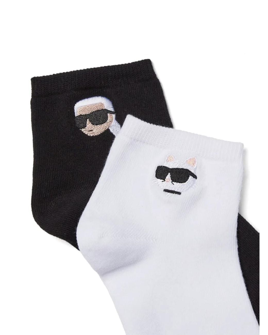 Karl Lagerfeld Black Ikon Short Socks – 3-Pack