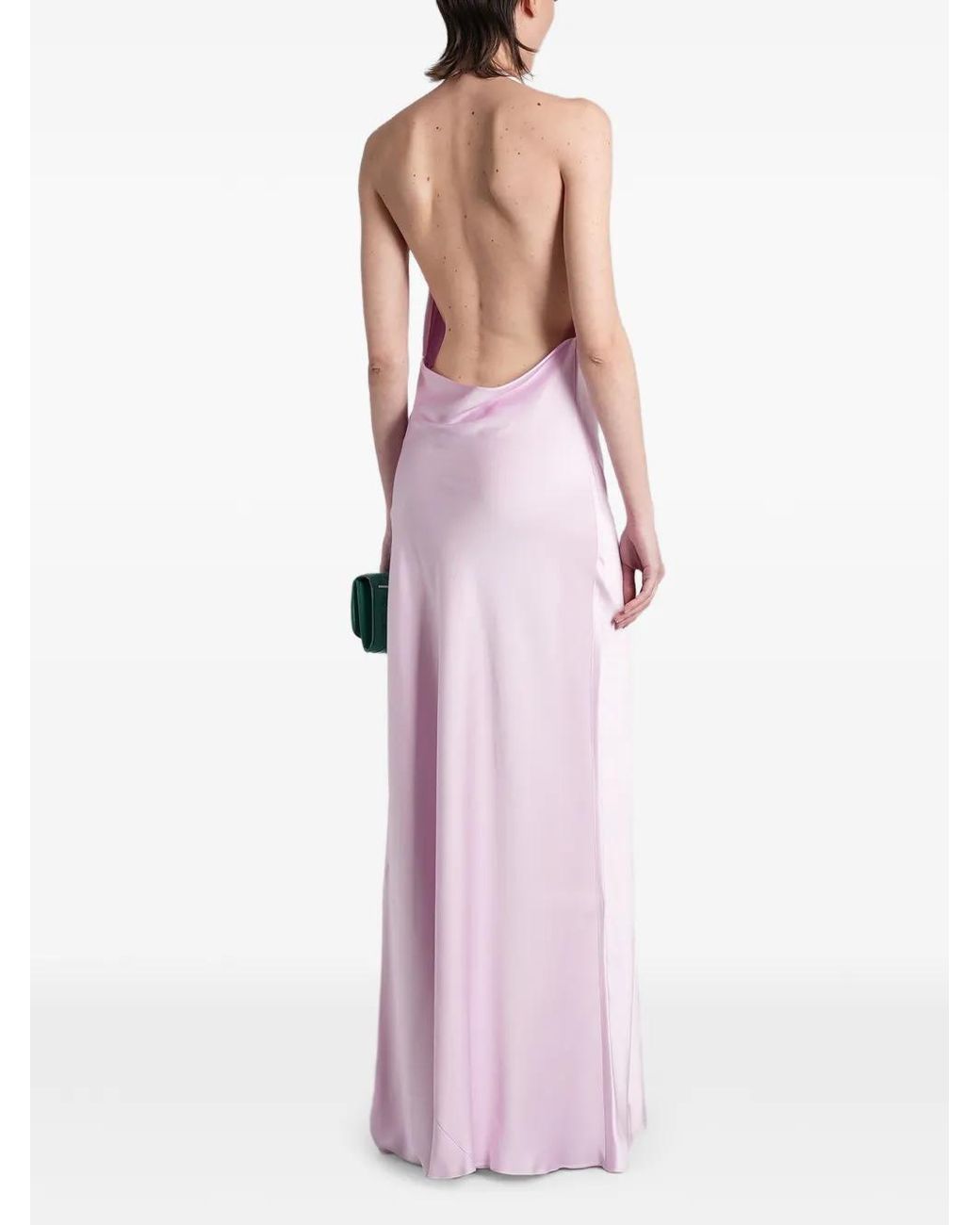 Stella McCartney Pink Open-Back Maxi Dress