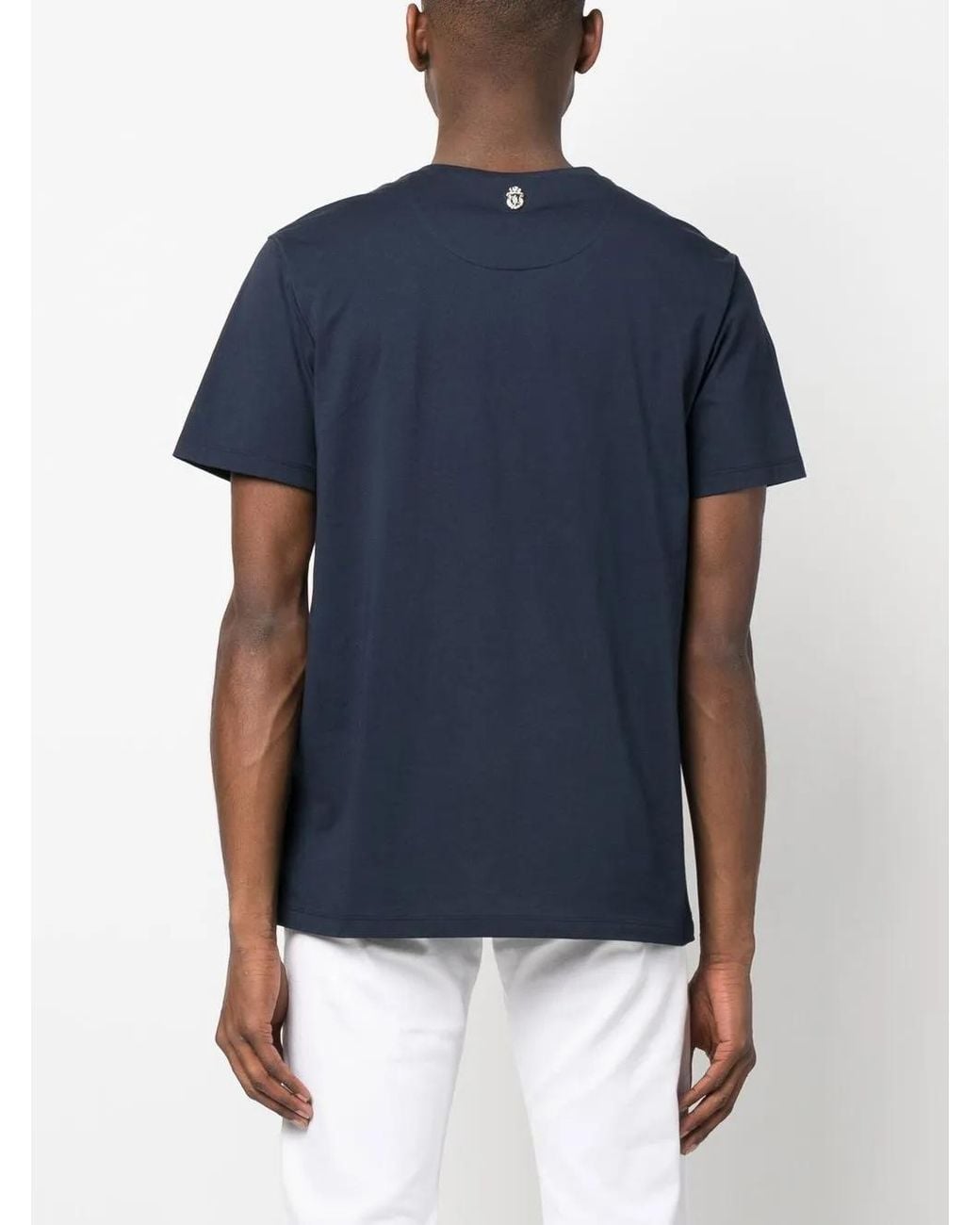 Billionaire Blue Logo-Print T-Shirt for men