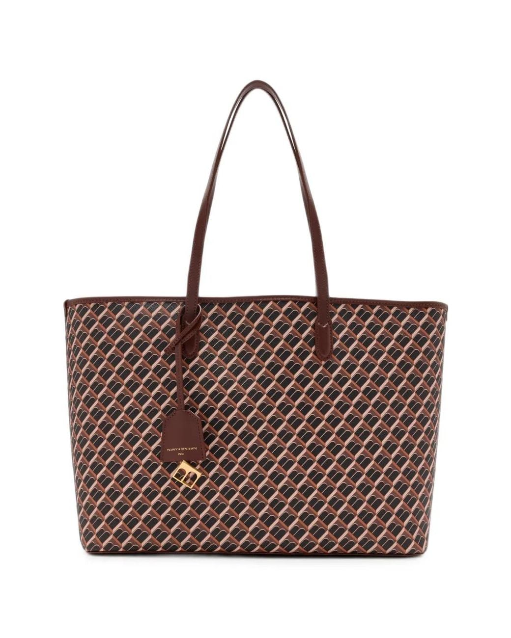 Tammy & Benjamin Brown Monogram Tote Bag