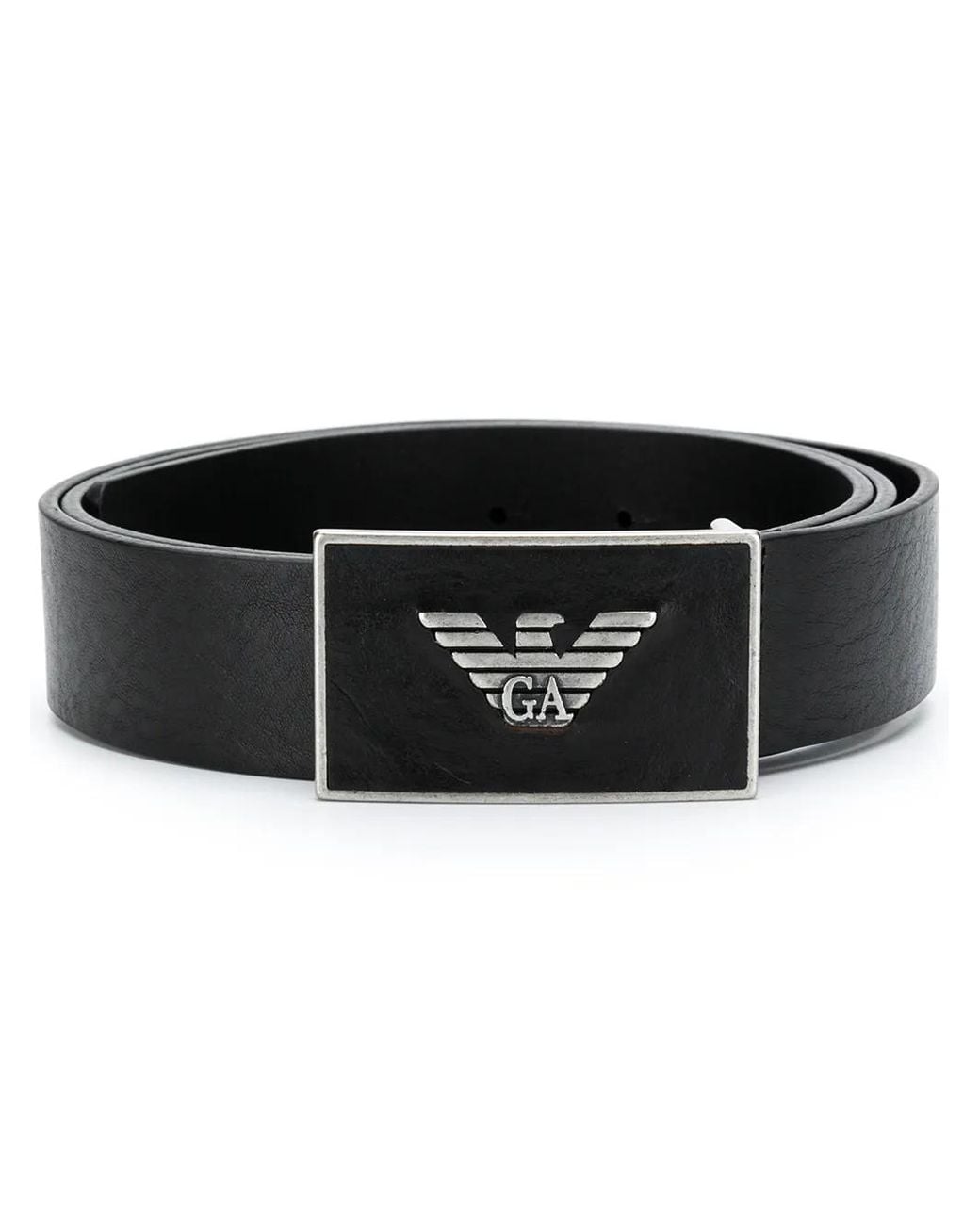 Emporio Armani Black Emporio Armani Belts for men
