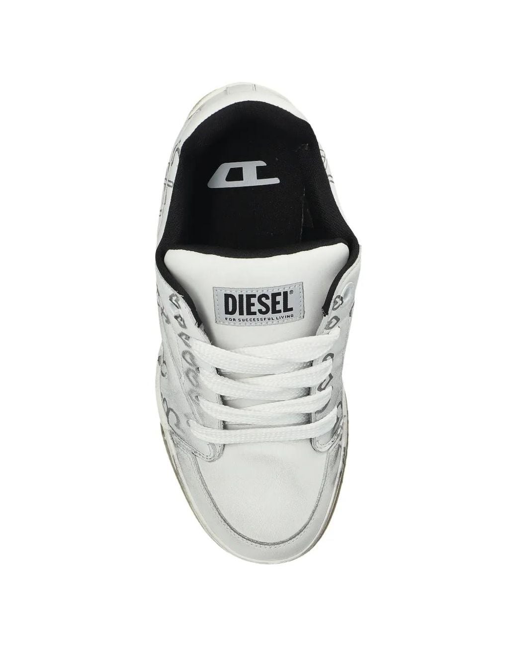 Zapatillas S-D-Ollie estampadas DIESEL de hombre de color White
