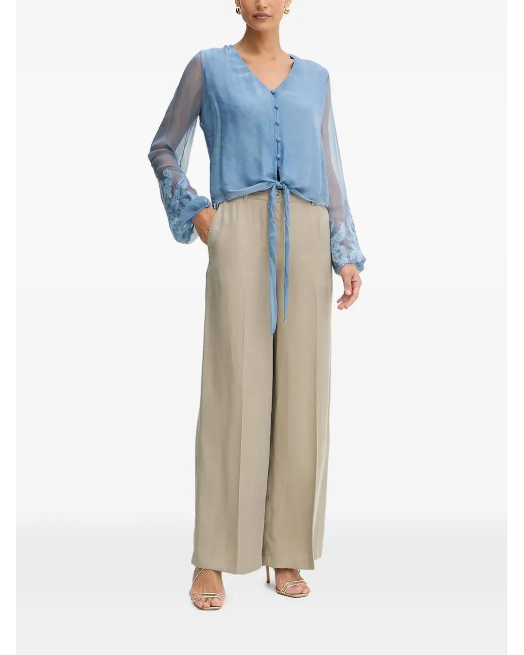 Guess Natural Buttoned Trousers