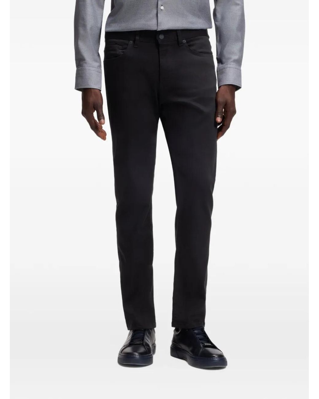 HUGO Blue Delaware Slim-Fit Trousers for men
