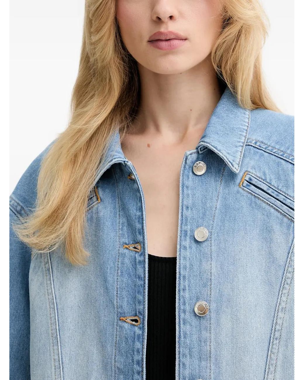 IRO Blue Buttoned Jacket