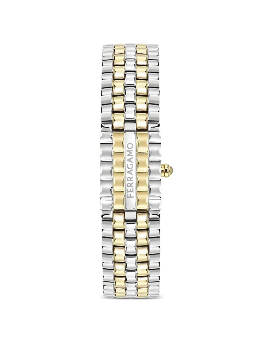 Ferragamo Metallic Duo Mini Stainless Steel Bracelet Watch 18.5mm X 20mm