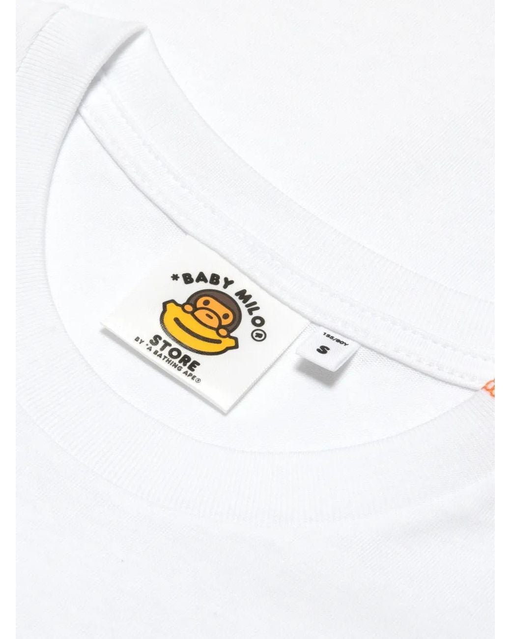 *BABY MILO® STORE BY *A BATHING APE® White Baby Milo Graphic-Print T-Shirt