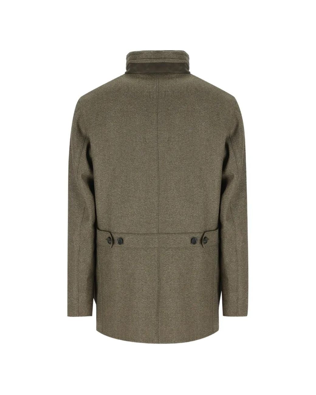 Loro Piana Green Winter Voyager Caban Jacket for men