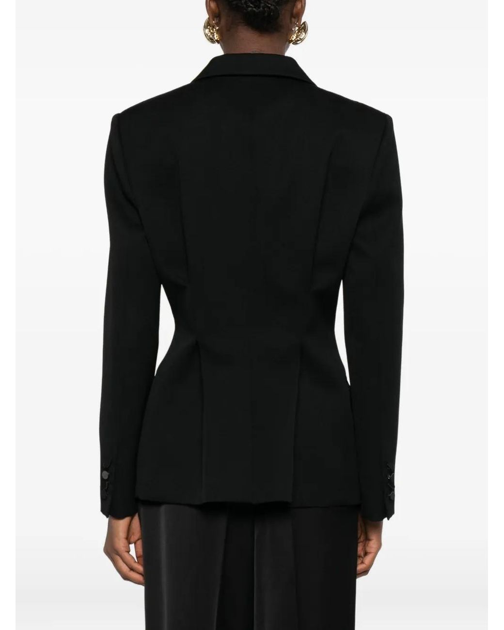 Blazer À Revers Crantés Lanvin en coloris Black