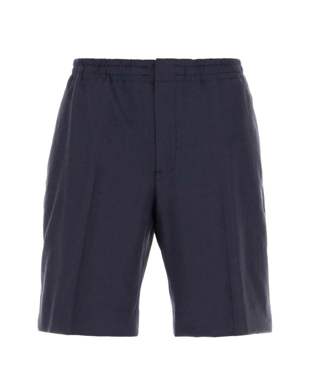 Zegna Blue Elasticated Waist Shorts for men