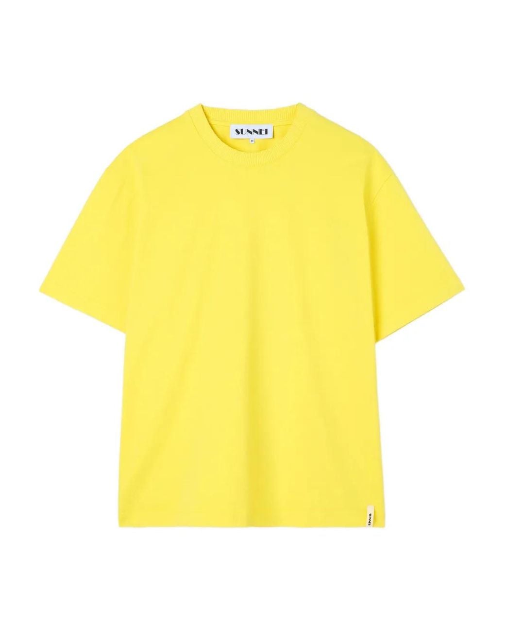 Sunnei Yellow Cotton T-Shirt