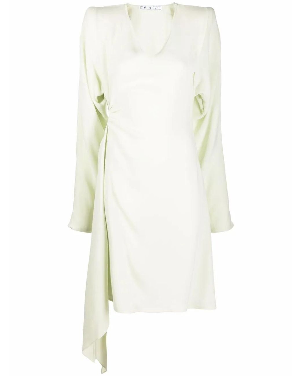 Off-White c/o Virgil Abloh White Cut-Out Long-Sleeve Dress