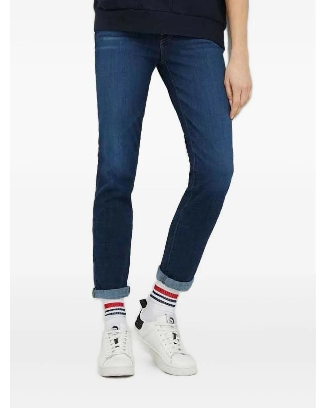 Levi's Blue Contrast-Stitch Denim Jeans