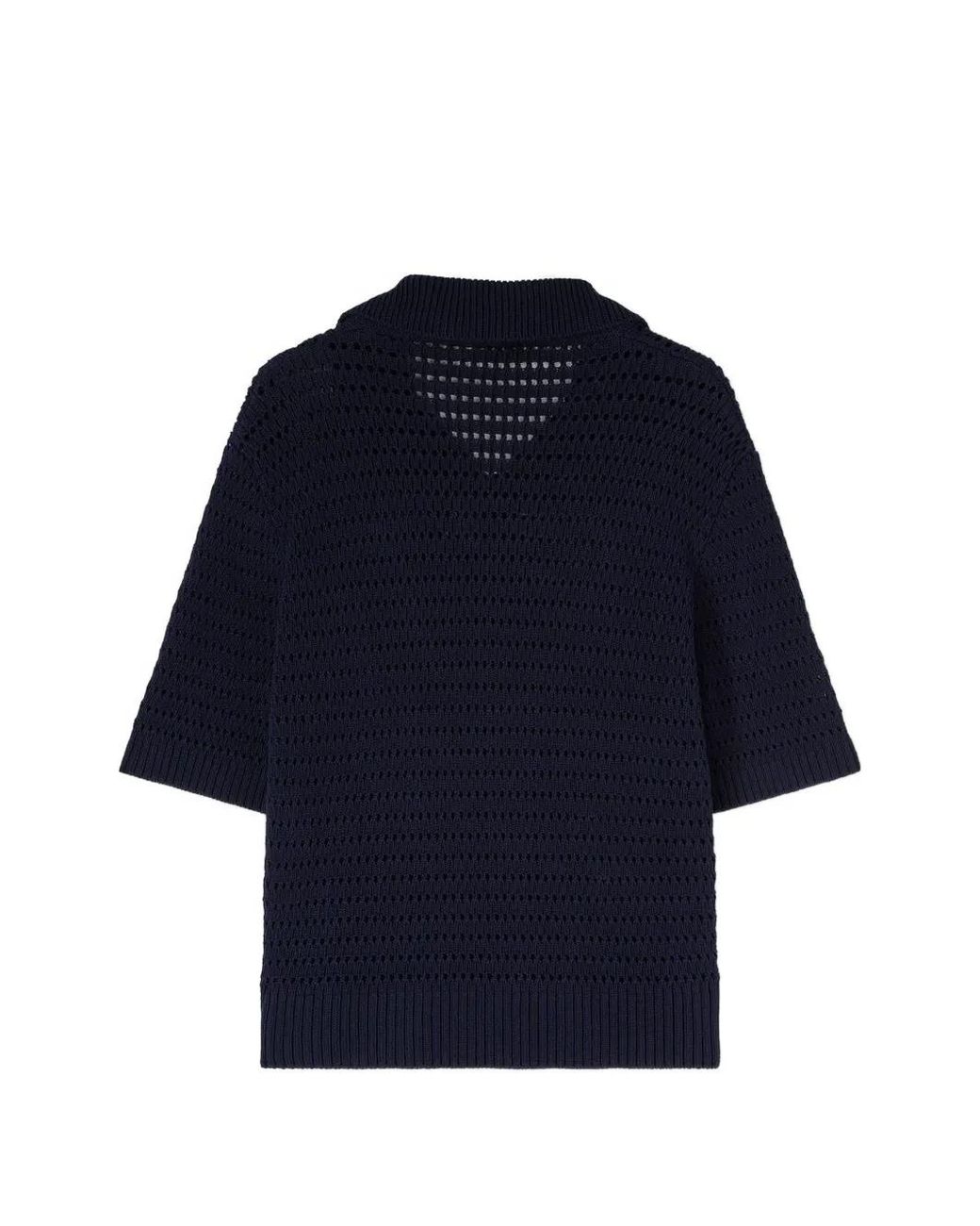 RETORI Blue V-Neck Cotton T-Shirt for men