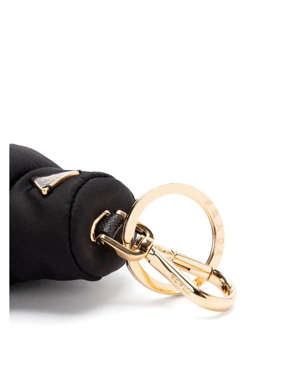 Prada Zachte Robot Sleutelhanger in het Black