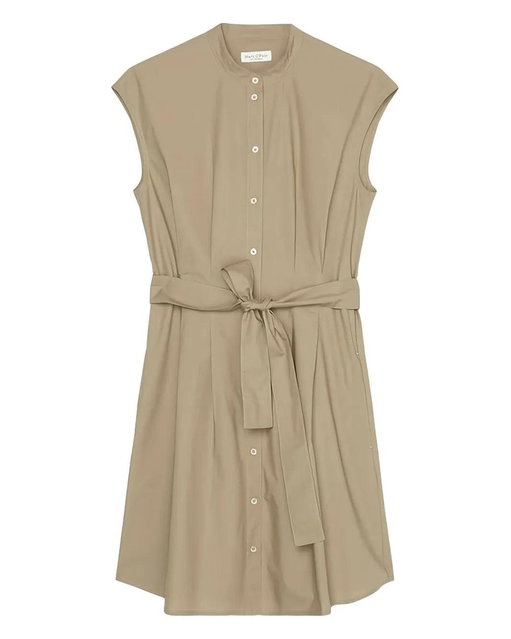 Marc O' Polo Natural Button-Up Belted Dress
