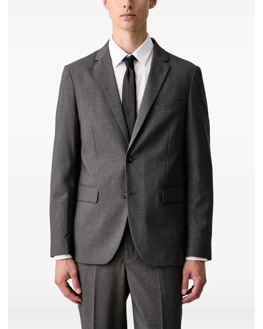 Lindbergh Gray Single-Breasted Suit for men