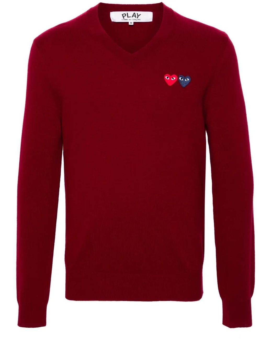 Pull À Patch Cœur COMME DES GARÇONS PLAY en coloris Red