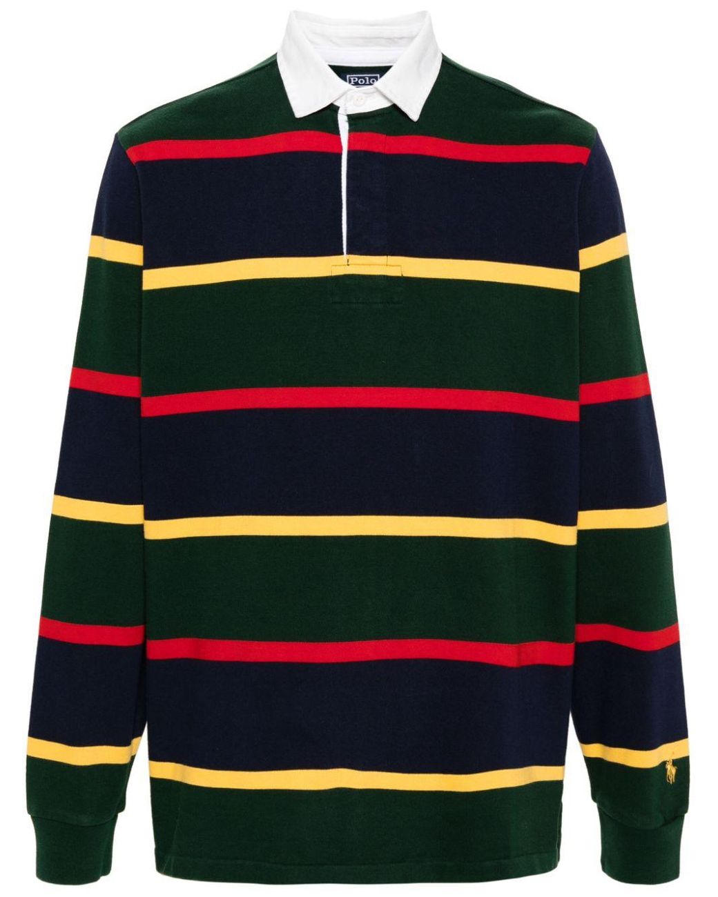 Polo Ralph Lauren The Iconic Rugby Striped Polo Shirt in Blue for Men ...