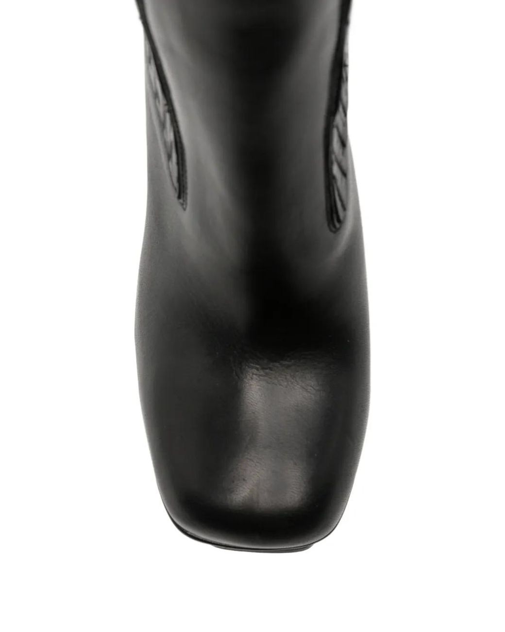 Rick Owens Black Kiss Platform Ankle Boots