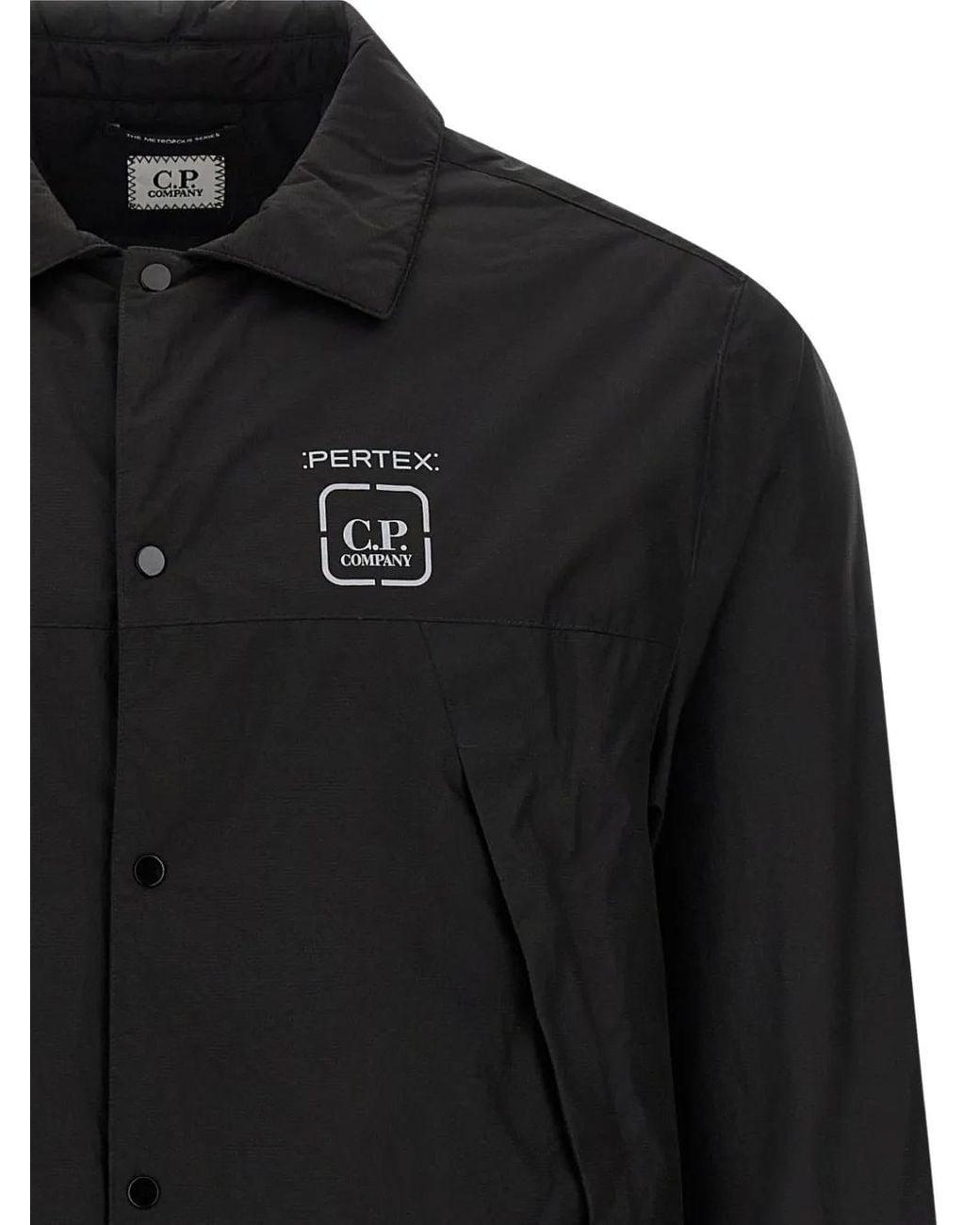 C P Company Black The Metropolis Series Overshirt for men